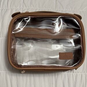 Impressions Clear and Brown Toiletry Bag